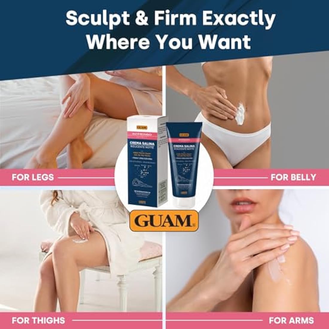 GUAM Seaweed Anti Cellulite Night Cream – Firming & Slimming Treatment