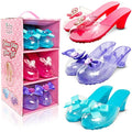 Jolof Store Princess Dress Up Shoes - 3 Pair Jelly Shoe Set for Girls