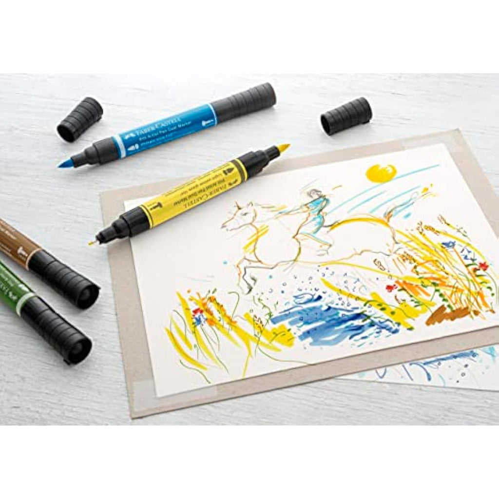 Faber-Castell Pitt Artist Pen Dual Marker - India Ink Wallet of 30