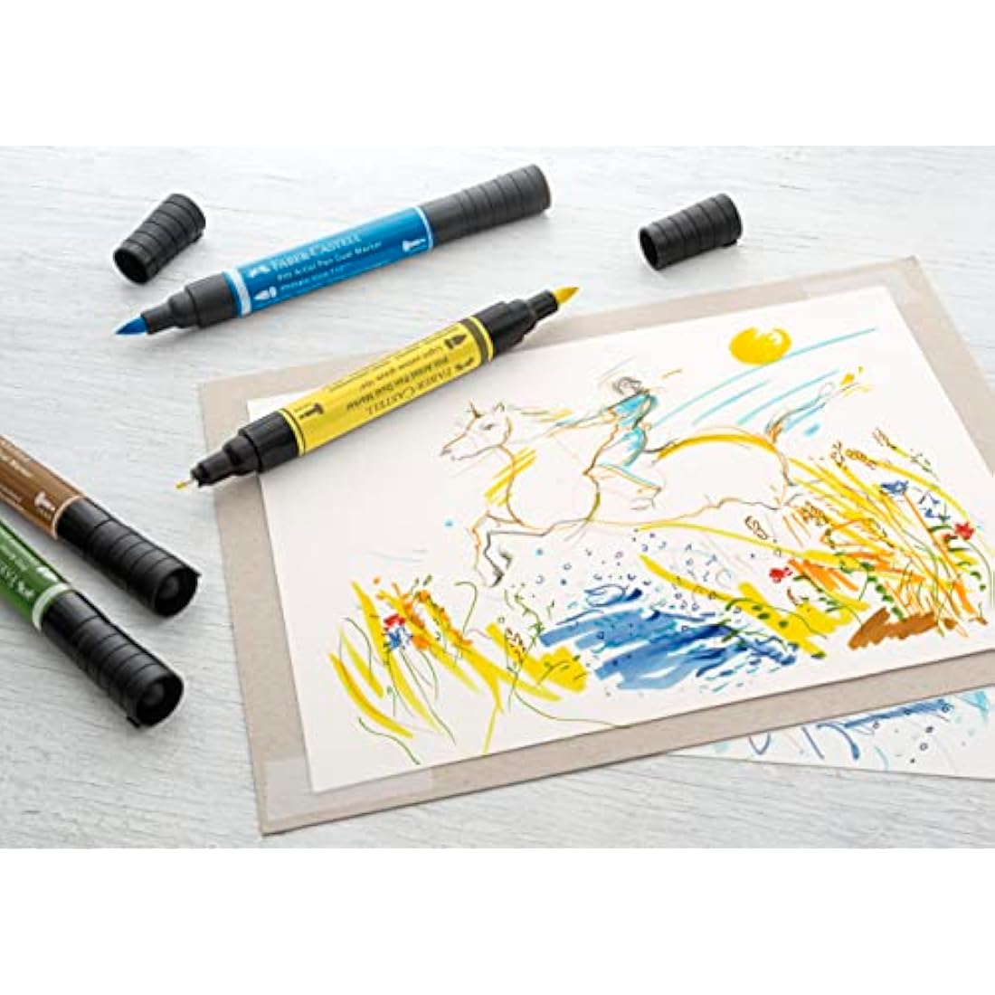 Faber-Castell Pitt Artist Pen Dual Marker - India Ink Wallet of 30