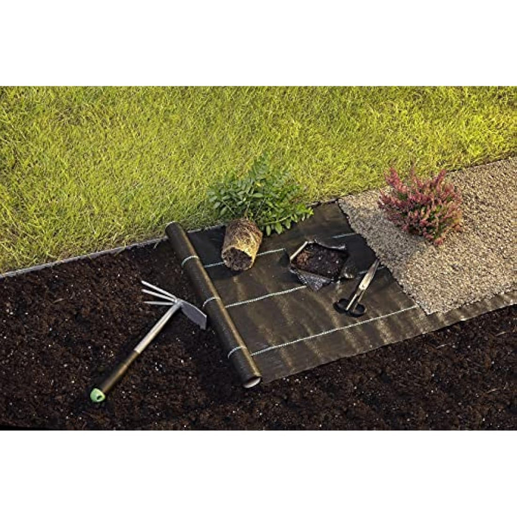GardenMate Weed Control Fabric – 100gsm UV Stabilised Membrane 2m x 20m
