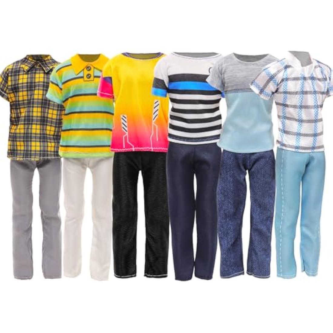 Miunana 11-Piece Boy Doll Clothes and Accessories for 12-Inch Dolls