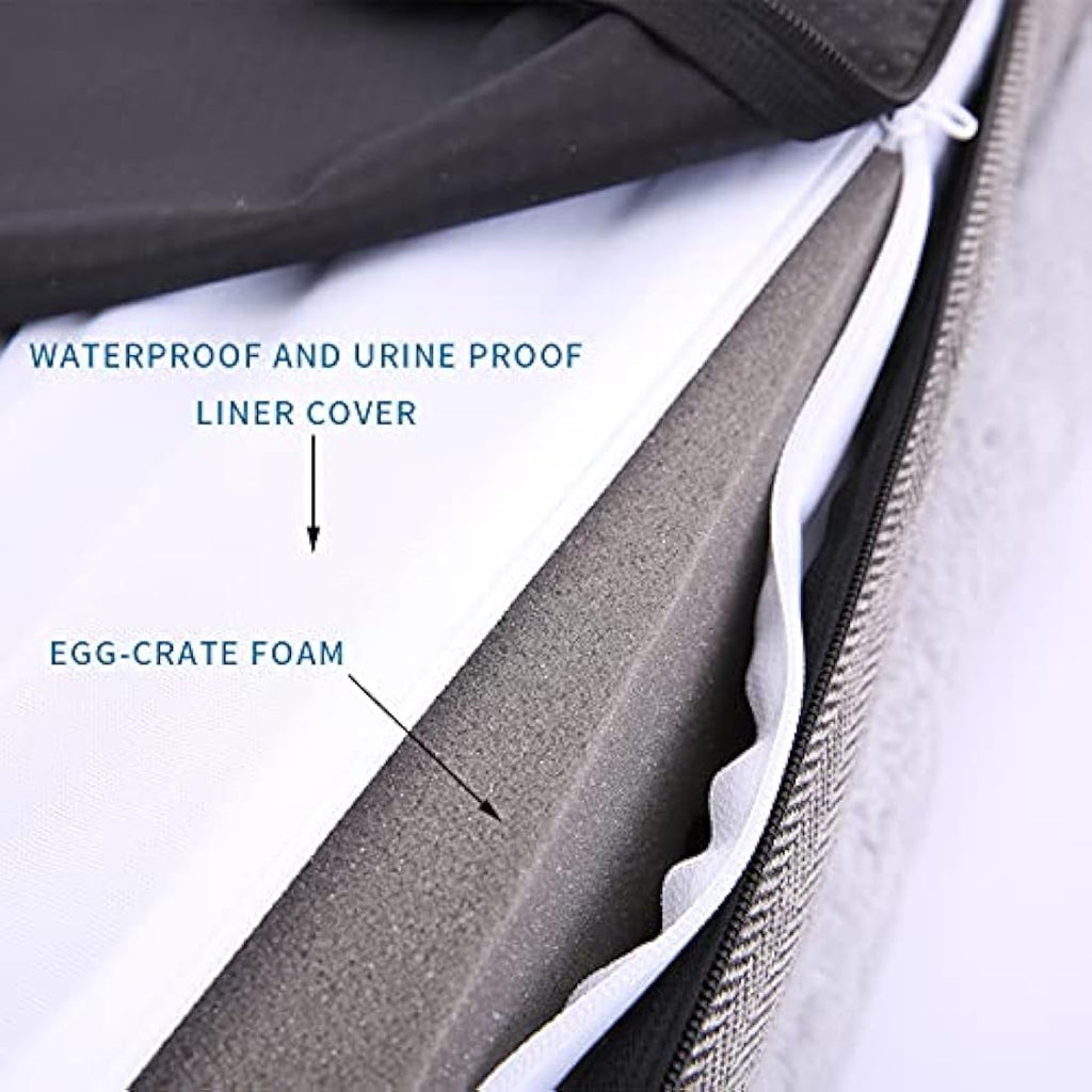 Rusefar Orthopedic Dog Bed – Waterproof Washable Large Pet Bed