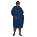 Dock & Bay Adult Beach Poncho | Quick Dry Hooded Changing Robe - Navy