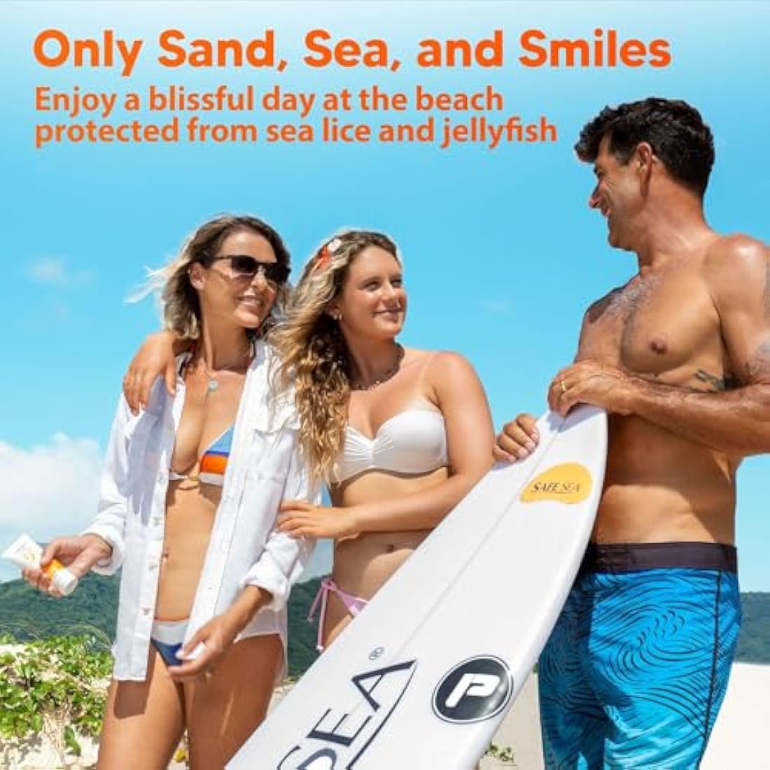 Safe Sea SPF 50 Anti-Jellyfish Sting Sunscreen for Sensitive Skin - 2 Pack