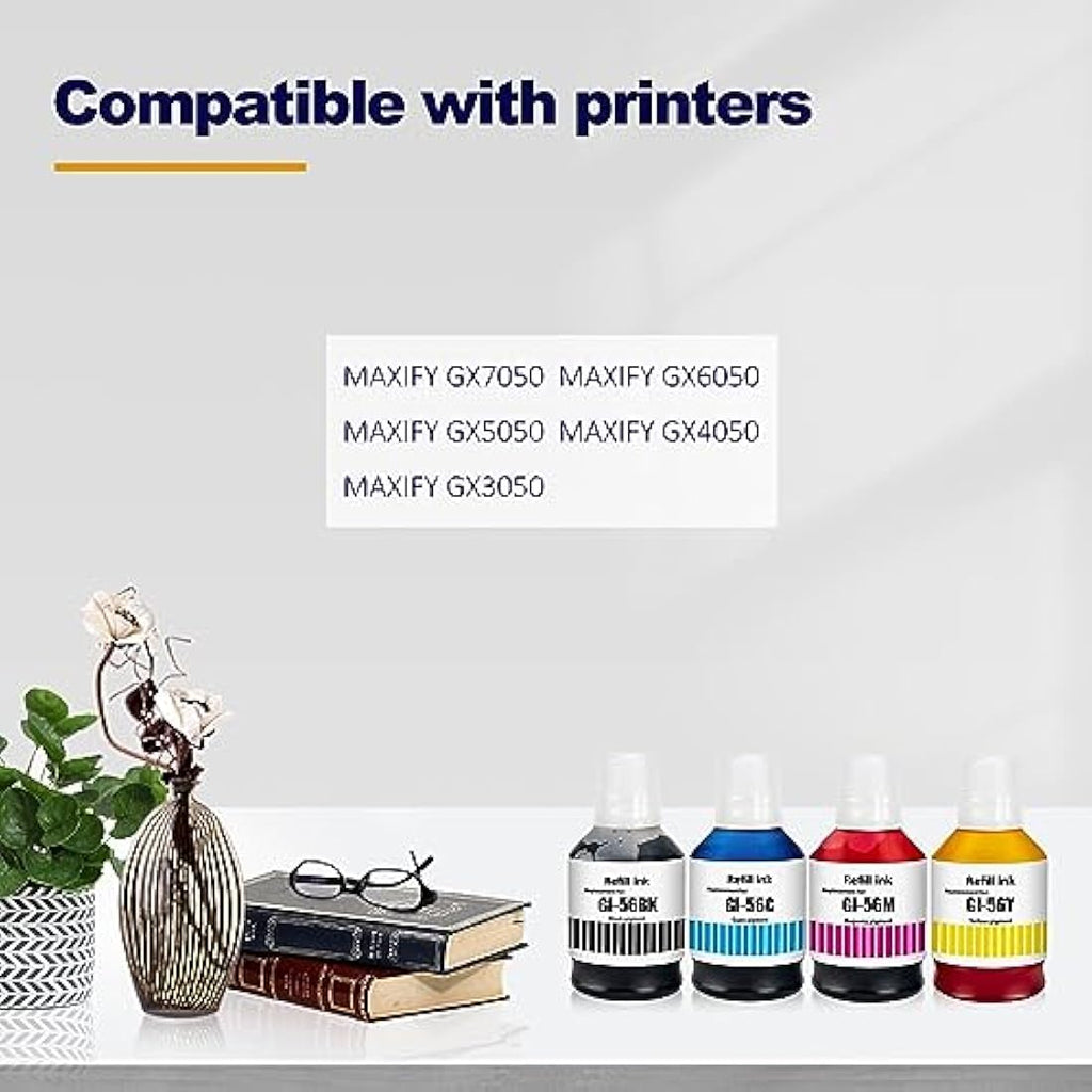 LAIPENG GI-56 Ink Refill Multipack for MAXIFY GX7050 GX6050 GX5050