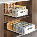 YunNasi Pull Out Cabinet Organizer | Carbon Steel Sliding Drawer 2-Pack