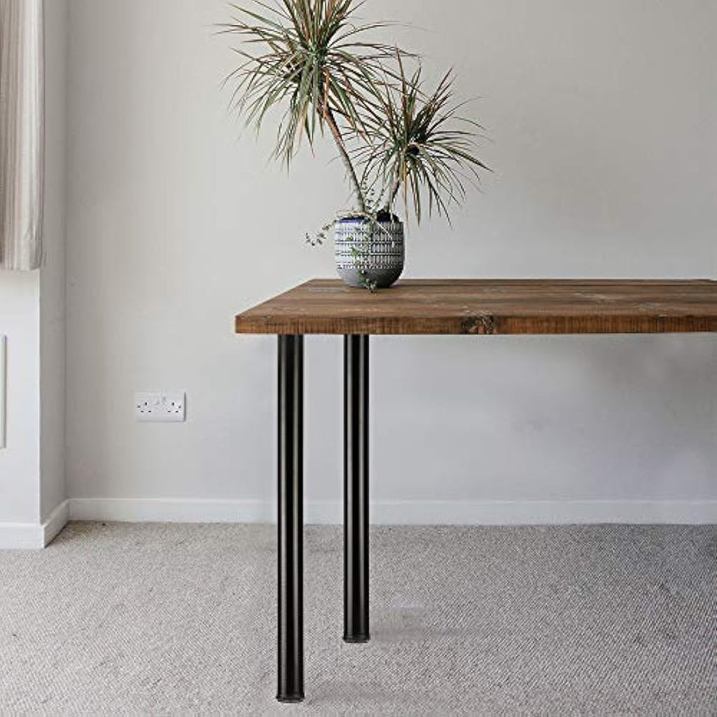 QLLY 27.5" Adjustable Metal Desk Legs | Heavy Duty Furniture Legs, 4 Pack