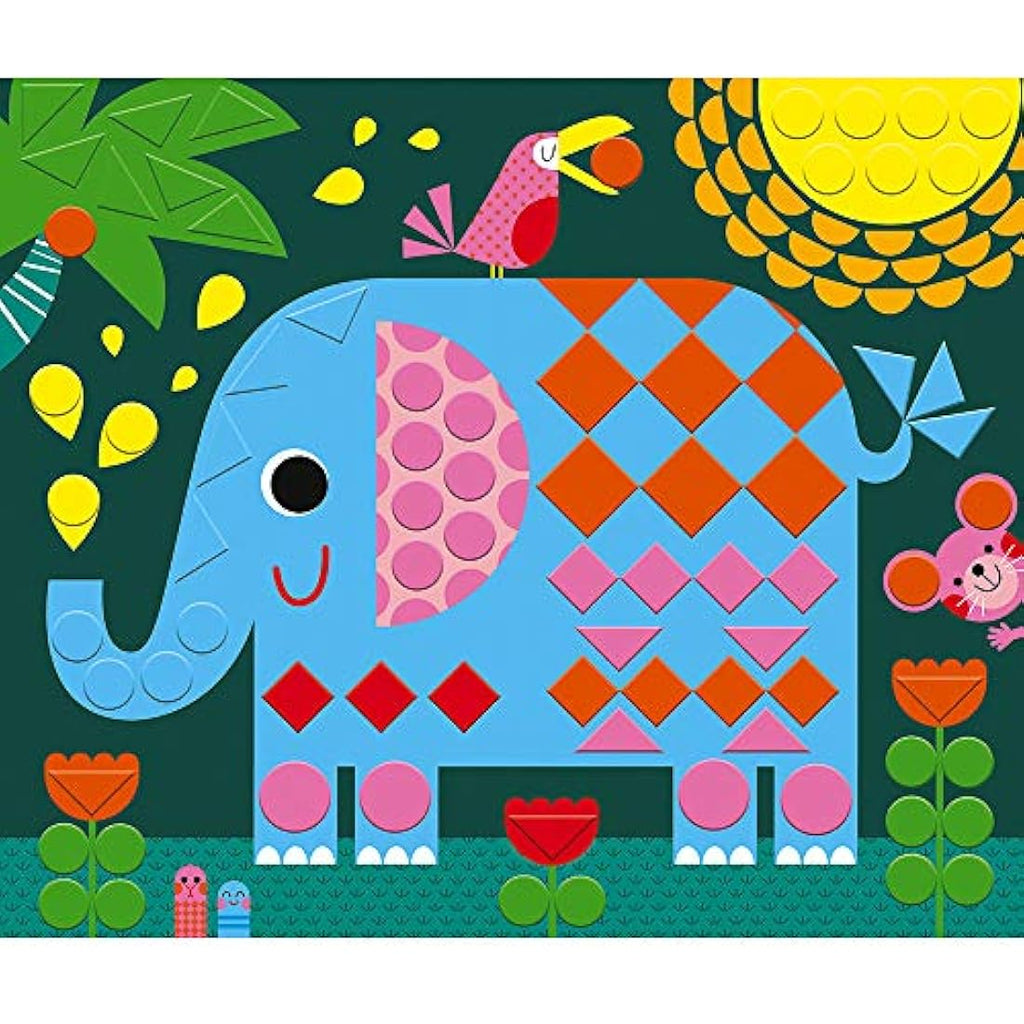 Janod Animal Mosaics Creative Kit – Kids Educational Art Activity