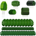 Jolof Store 96pcs Artificial Tropical Leaves – Faux Monstera & Palm Stems
