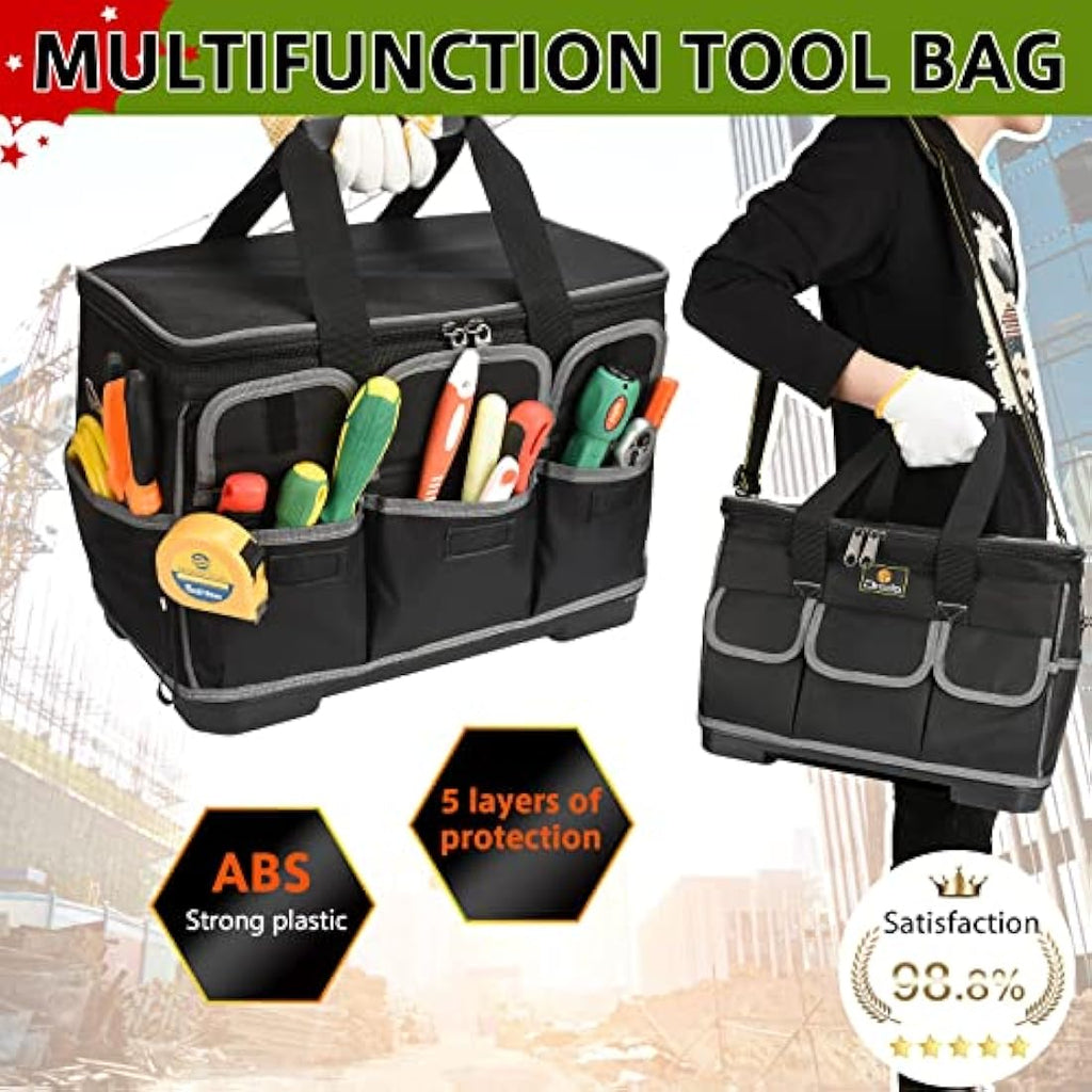 Drado Waterproof Tool Bag | Heavy-Duty Oxford Tote with Shoulder Strap