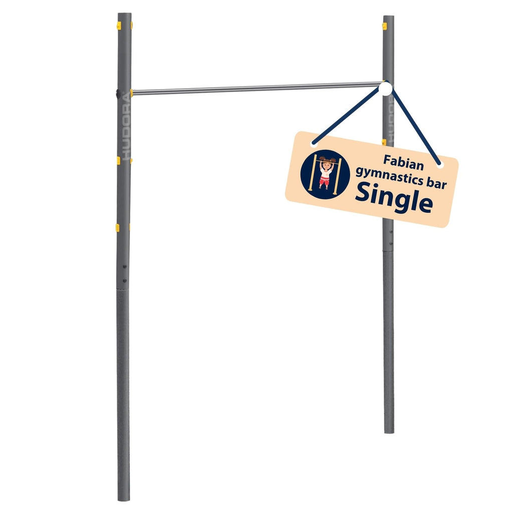 HUDORA Fabian Gymnastics Bar – Height-Adjustable Outdoor Steel Bar