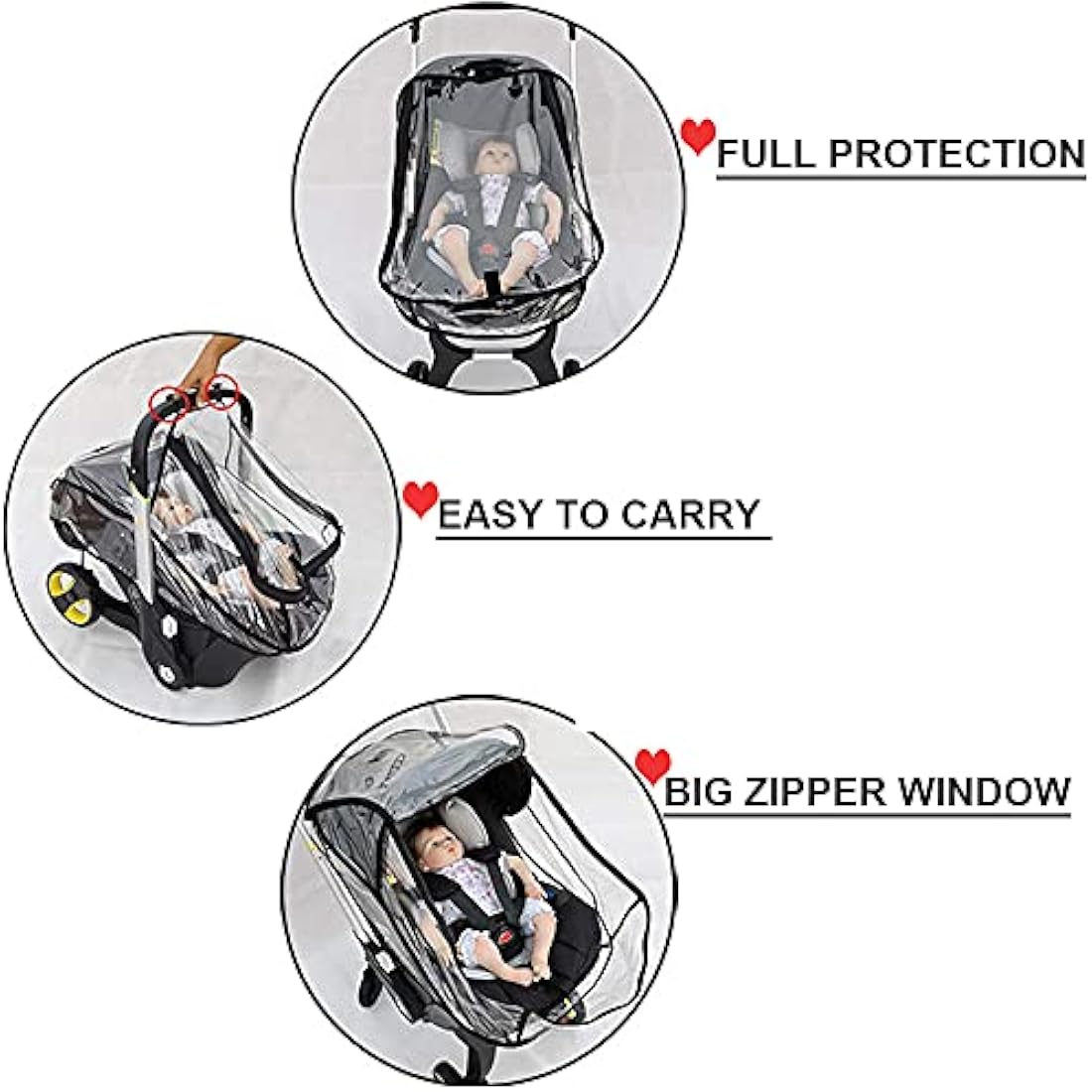 Cysocool Rain Cover for Doona Stroller – Waterproof EVA Weather Shield