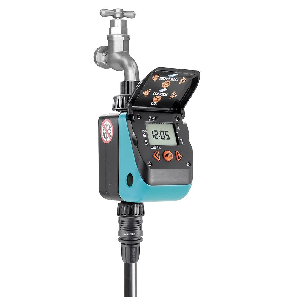 Claber Aquauno Video-2 Plus One-Way Tap Programmer Irrigation Timer