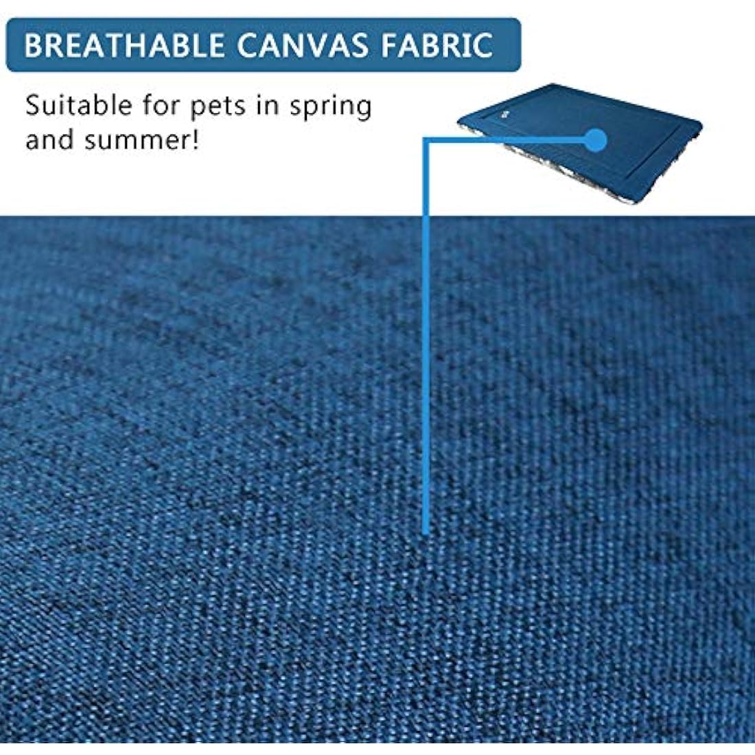 KROSER Reversible Dog Bed Mat | Extra Large Washable Foam Mattress