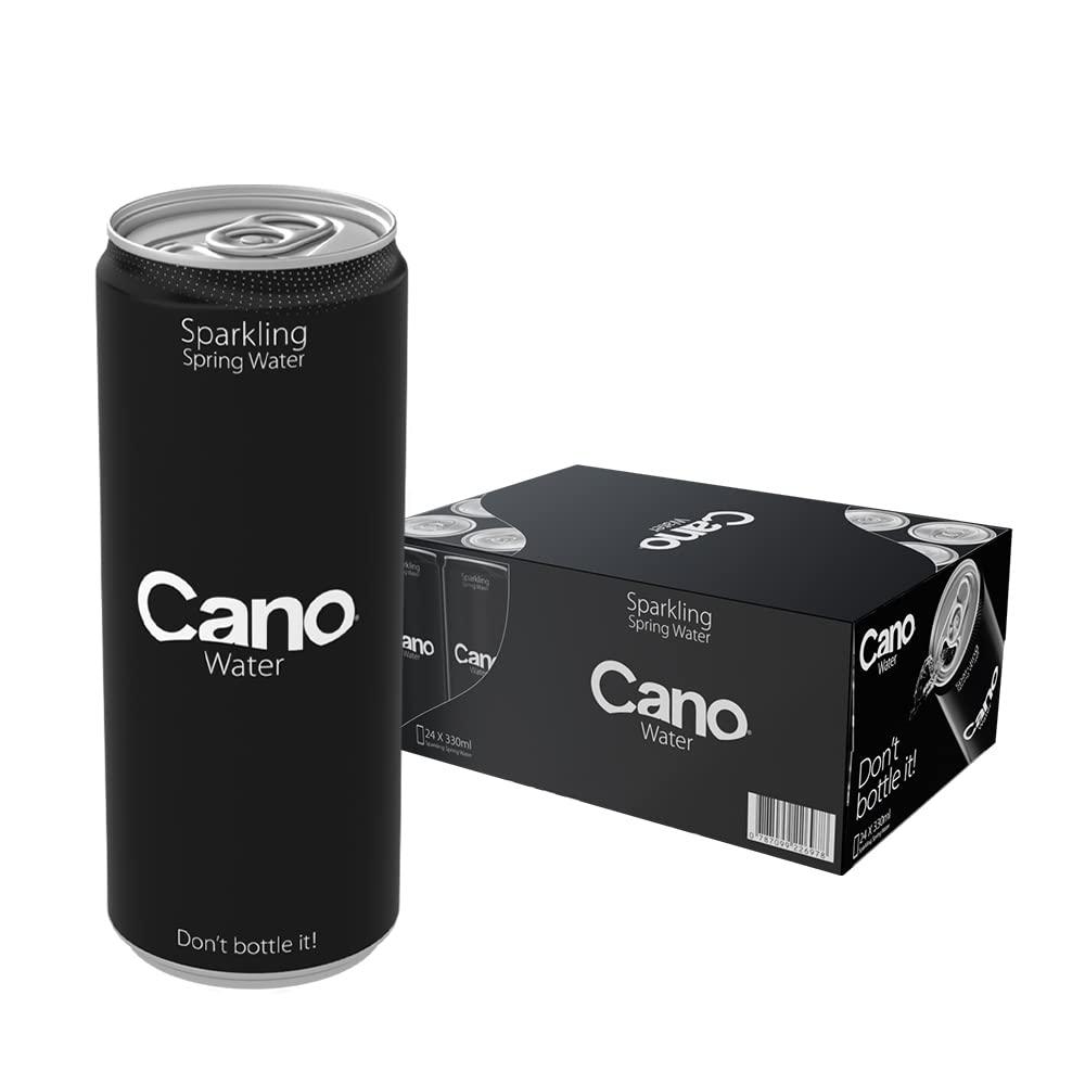 Cano Water Sparkling Spring Water – High pH Alkaline Cans (24 Pack)