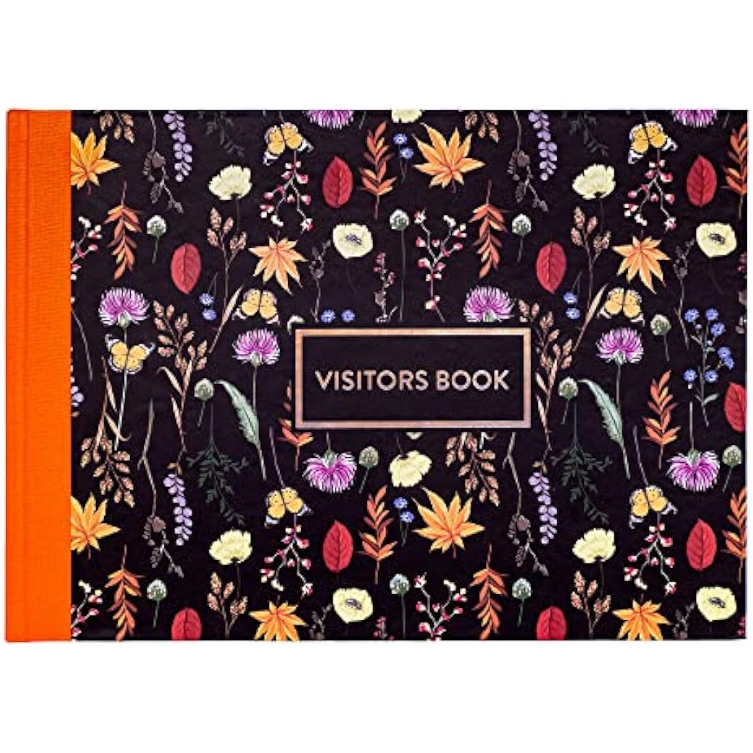 Pukka Pad Bloom A4 Visitors Book – 768 Entry Spaces – 120GSM Floral Hardcover