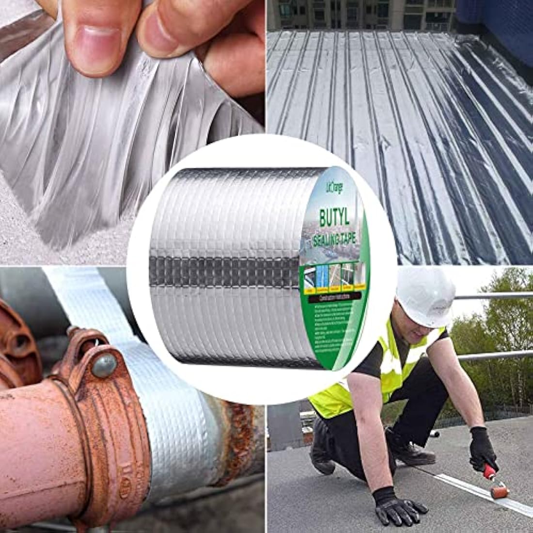 Butyl Waterproof RV Roof Flashing Tape – 4" x 16 ft Sealant