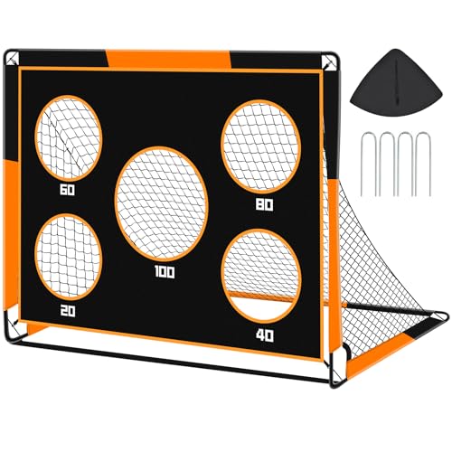 Gofady 2-in-1 Kids Football Goal – Portable Soccer Training Net with Targets