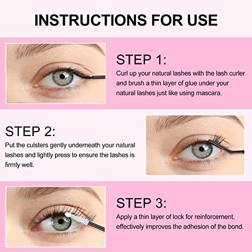 Jolof Store Lash Bond and Seal | Waterproof Cluster Eyelash Glue – 48H Hold