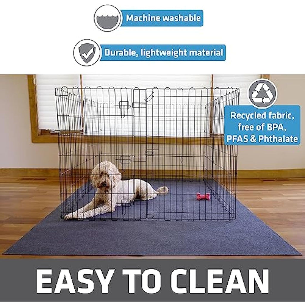 Drymate Dog Playpen Mat – Waterproof Absorbent Puppy Pad, XL 60x74