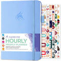 Clever Fox Undated Weekly Planner – A5 Hourly Appointment Book, Periwinkle