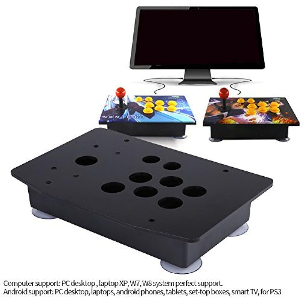 Jolof Store DIY Arcade Game Kit – Black Acrylic Panel Case Replacement