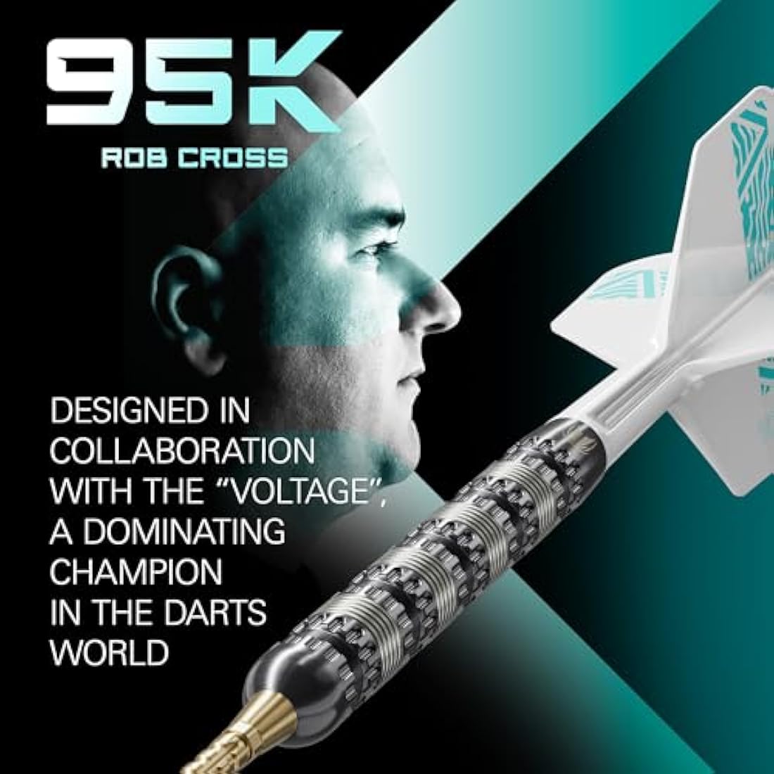 Target Darts Rob Cross 95K Steel Tip Darts – 95% Tungsten Swiss Point Set