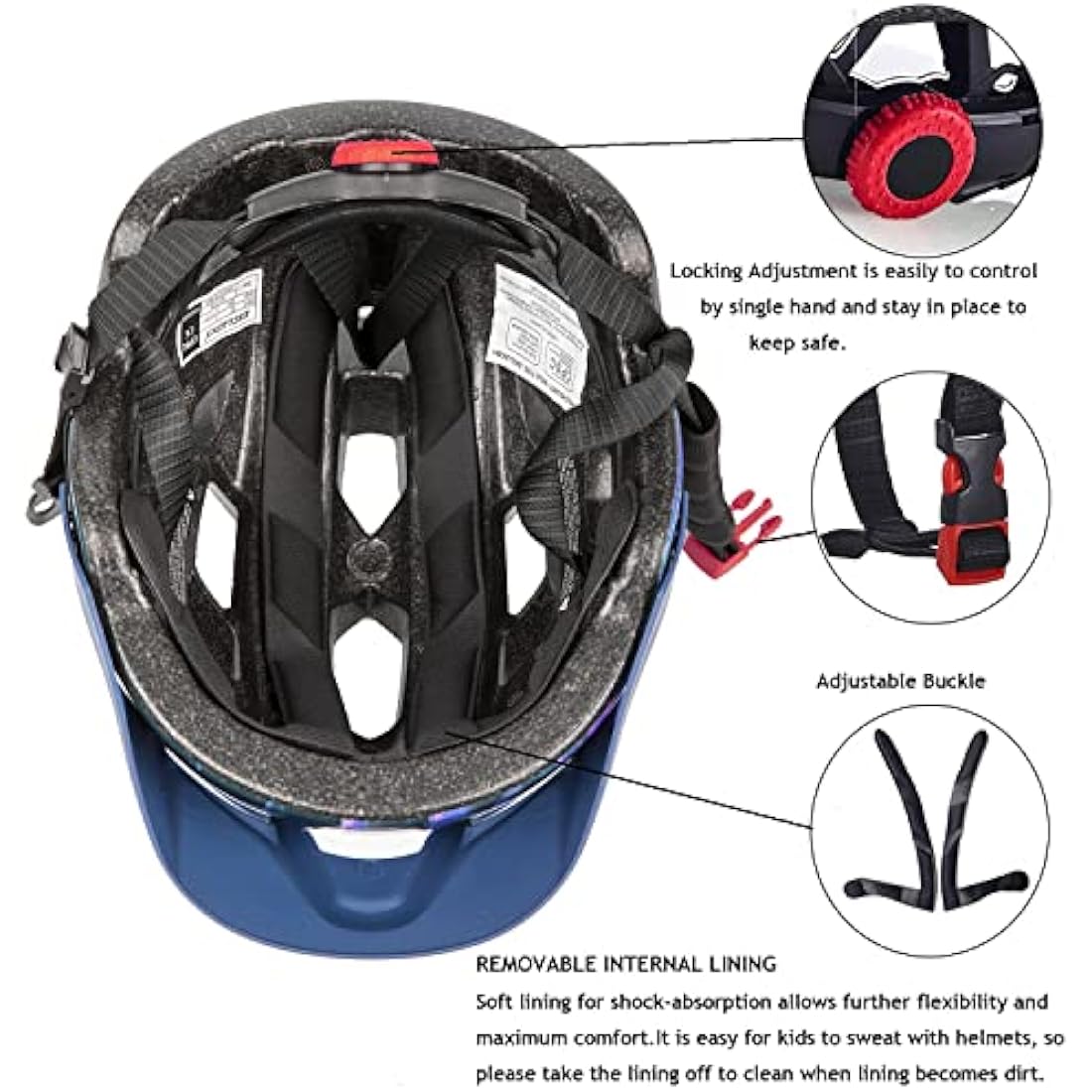Exclusky Kids Bike Helmet | Adjustable Safety Gear for Ages 5-13