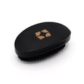 SHYNE Hard Curved Wave Brush | Beechwood 360 Wave and Beard Brush for Men