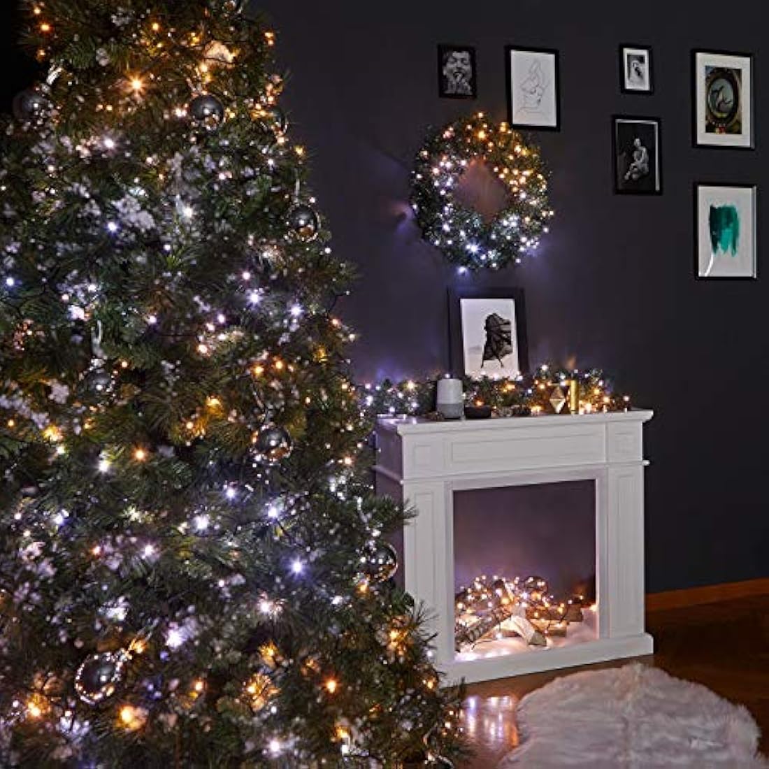 Twinkly Strings 400 LED Smart Light String | Warm to Cool White | 32m
