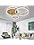 XEMQENER Modern LED Ceiling Light | 57W Gold Flush Mount Chandelier