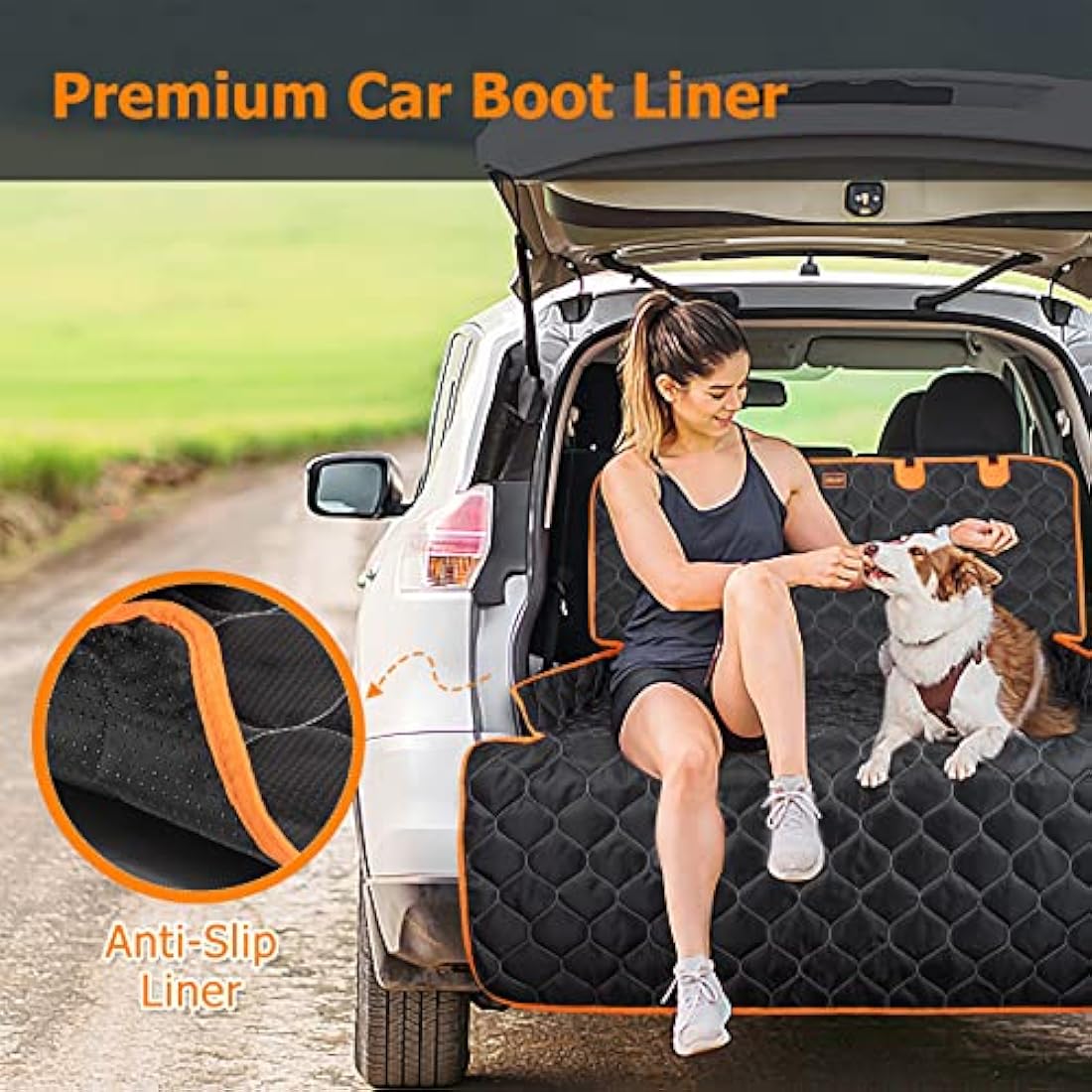 Jolof Store Car Boot Liner for Dogs – Waterproof SUV Bumper Protector