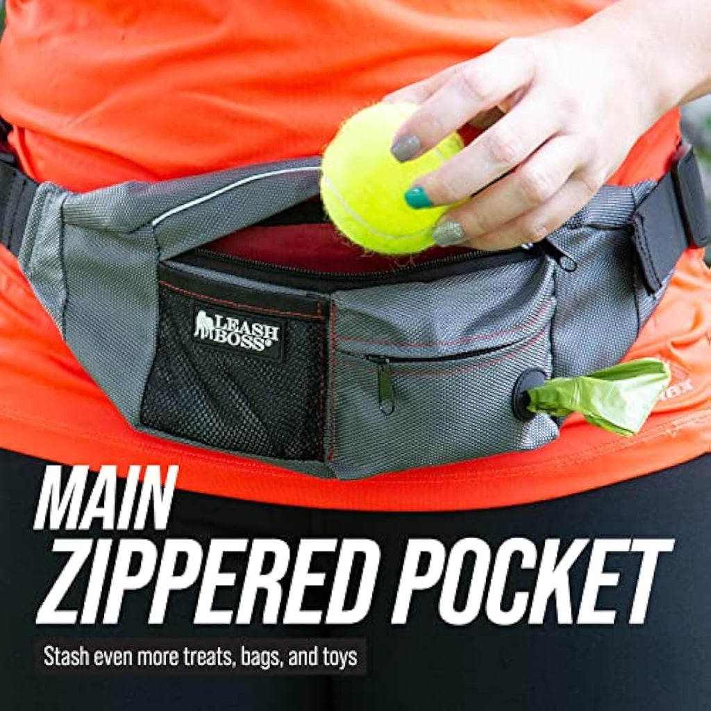 Jolof Store Dog Treat Pouch – Portable Training Fanny Pack, Grey, 3 Pack