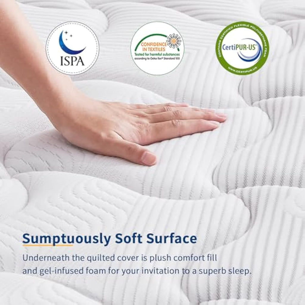 SuiLong 3FT Single Hybrid Mattress – 12 Inch Orthopedic Memory Foam
