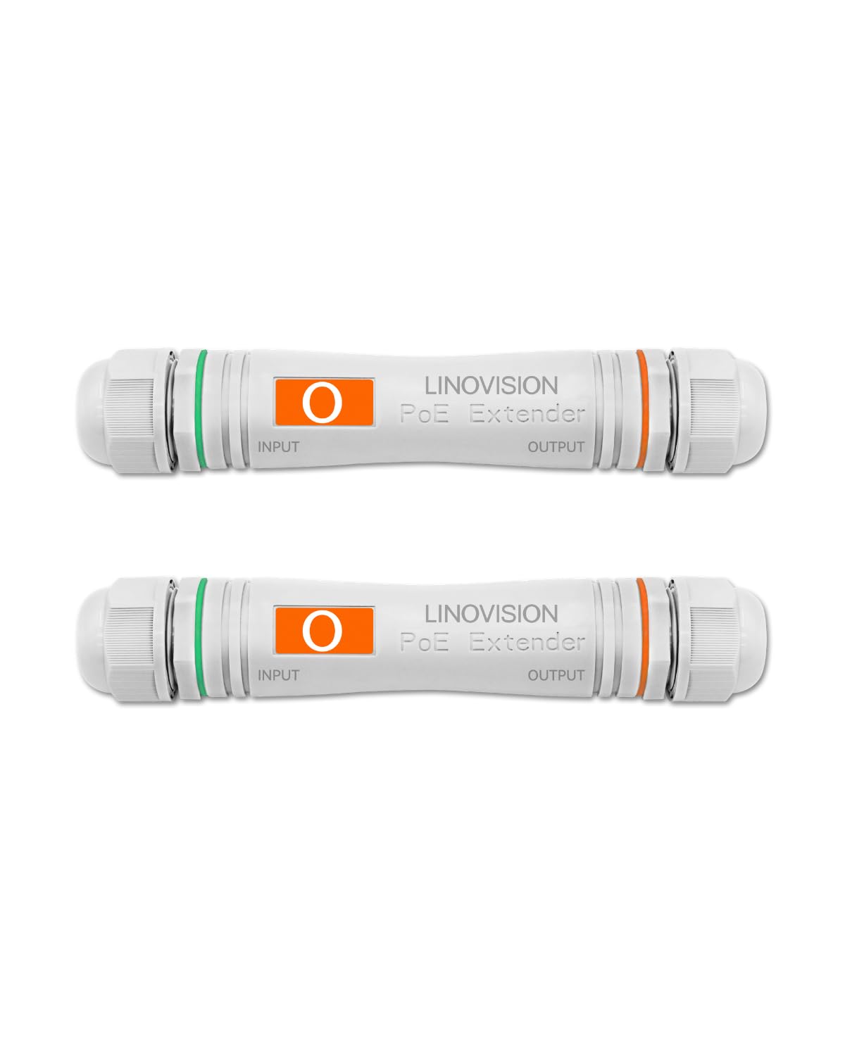 LINOVISION Outdoor PoE Extender - 800m Long Range Waterproof (2 Pack)