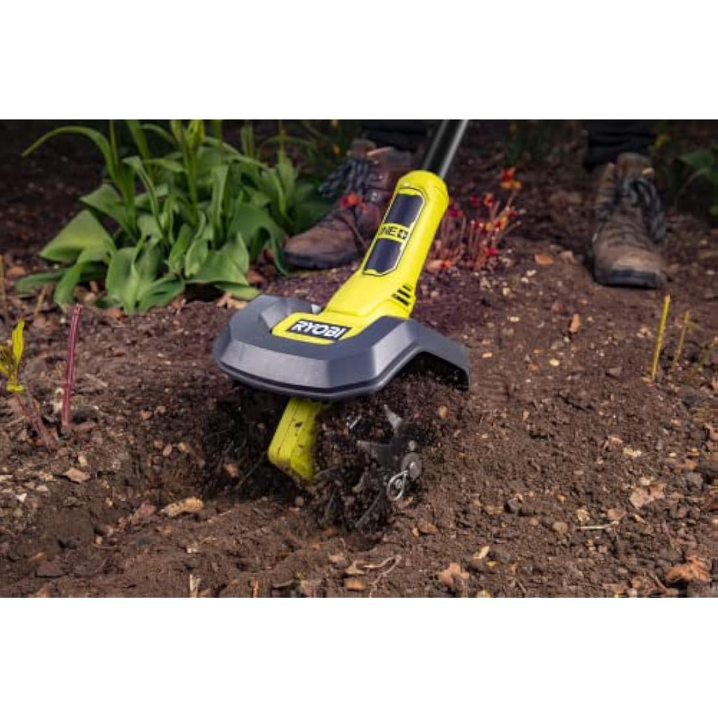 RYOBI 18V ONE+ Cordless Garden Cultivator – 3-Speed Soil Tiller