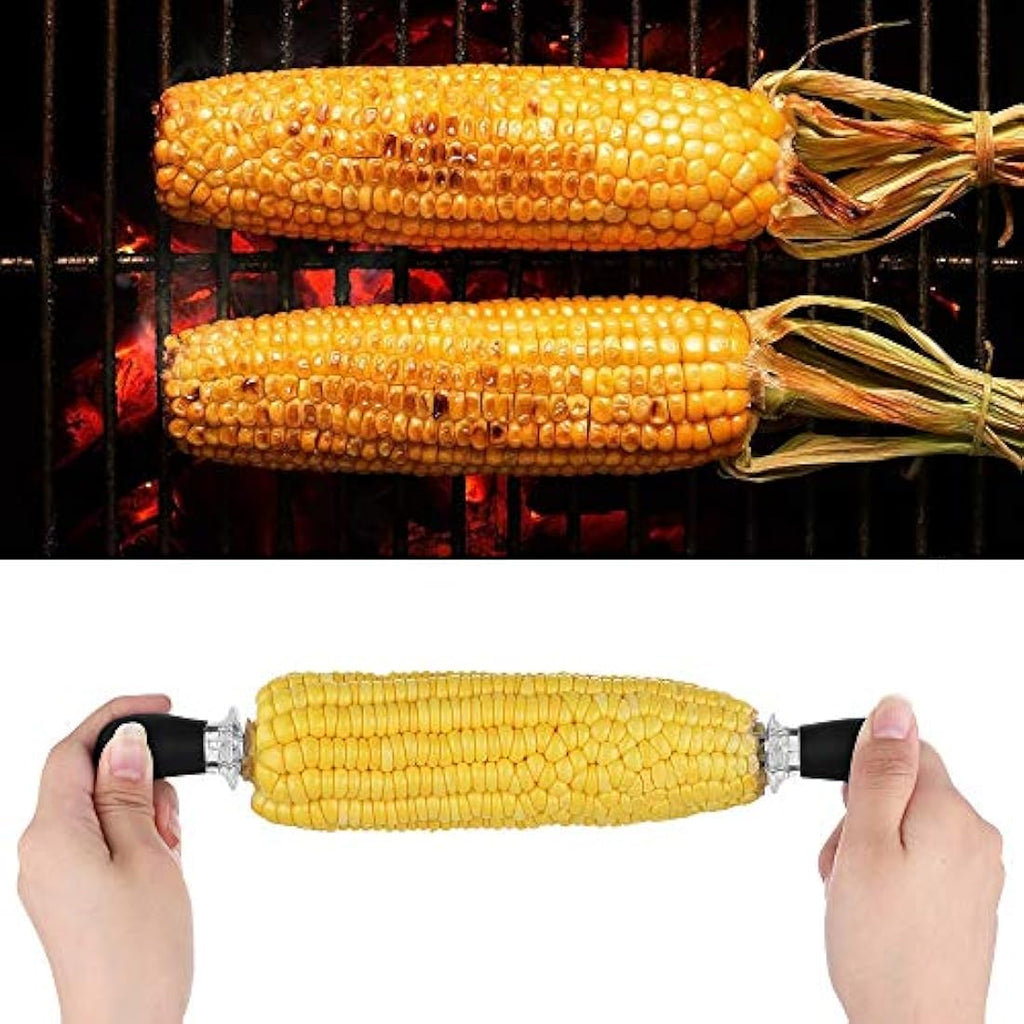 Ecooe Corn on the Cob Holders – 8 Piece Stainless Steel Skewers with Box