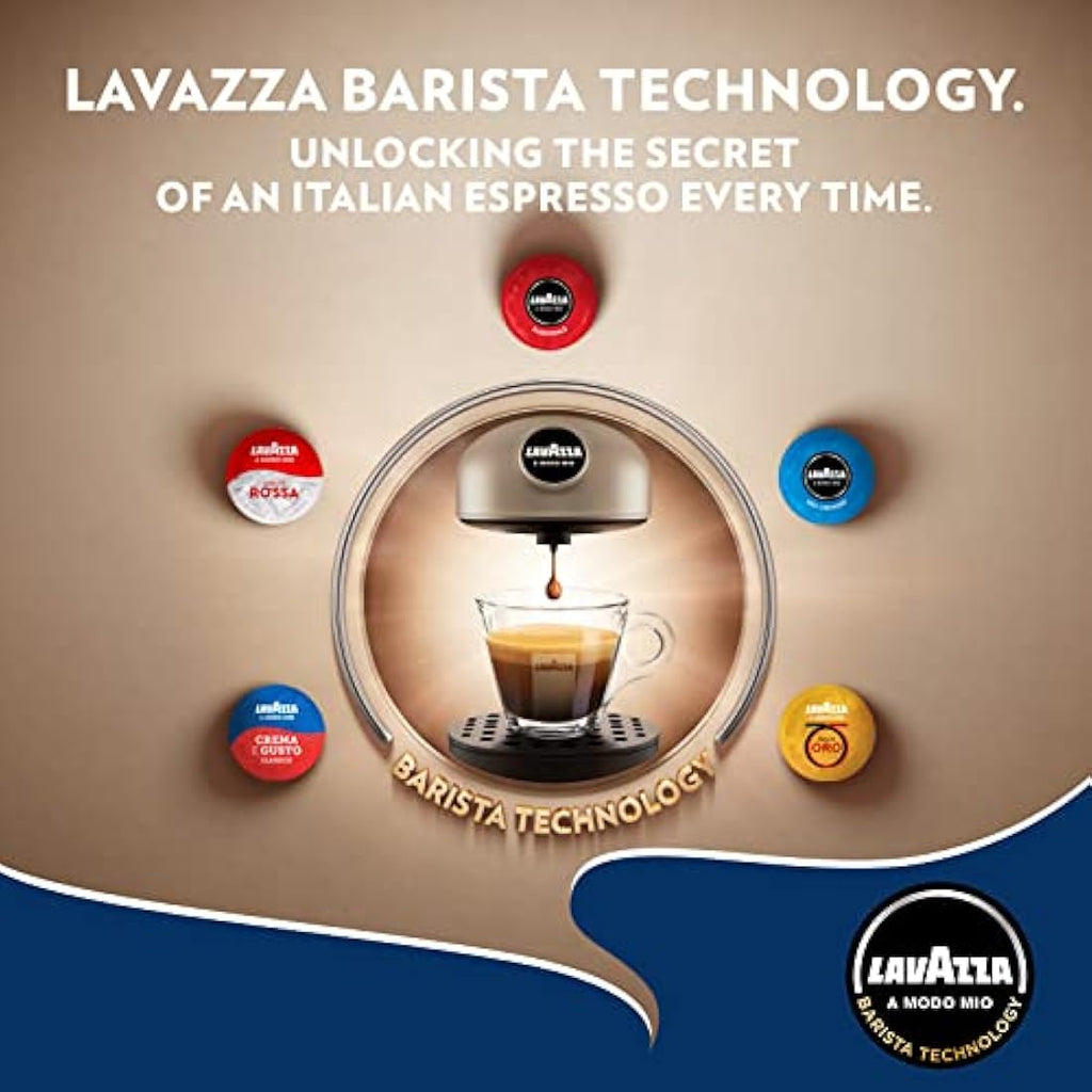 Lavazza A Modo Mio Deséa Coffee Machine | One-Touch Espresso Maker, Cream