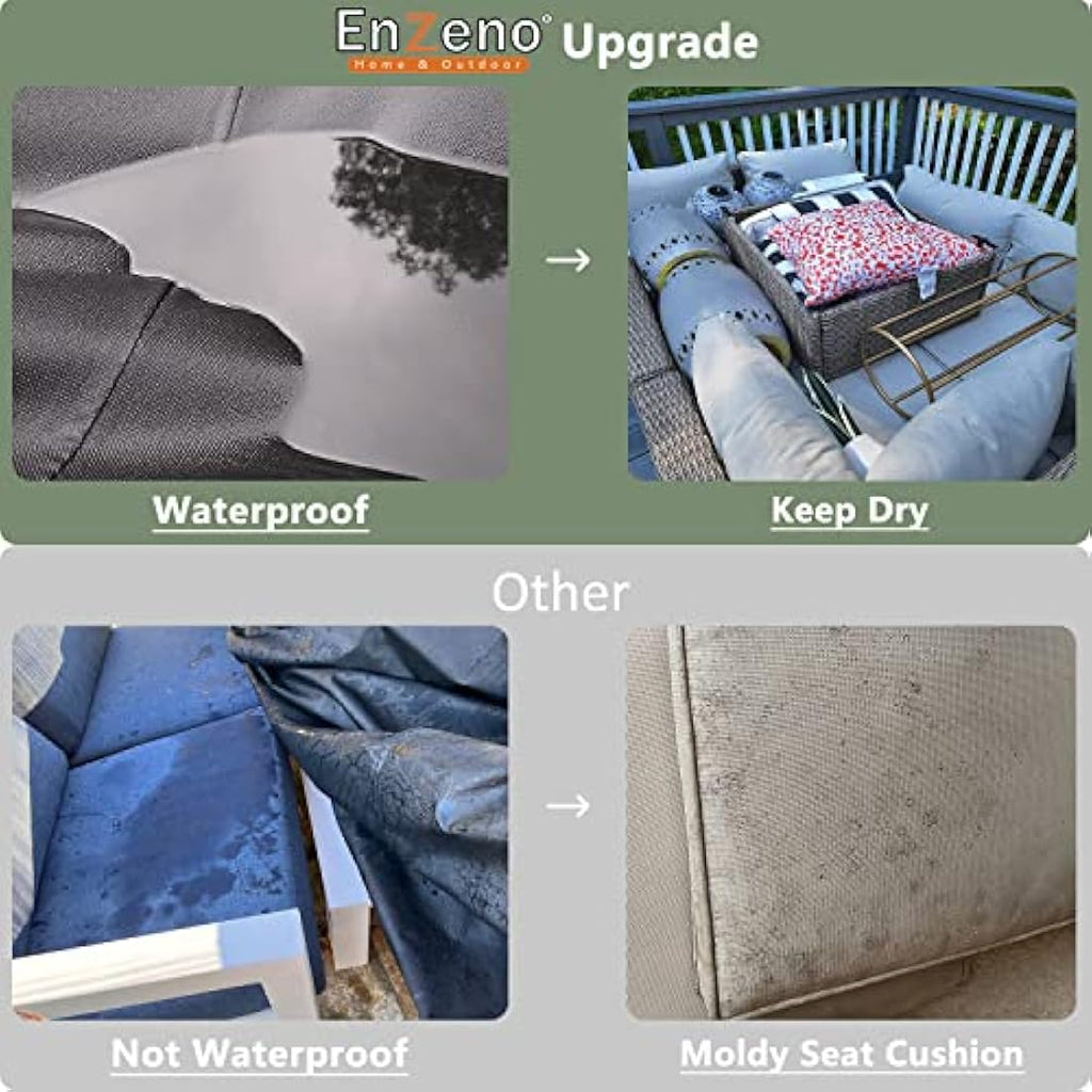 Enzeno Waterproof Garden Furniture Cover | 200x200cm Oxford Fabric