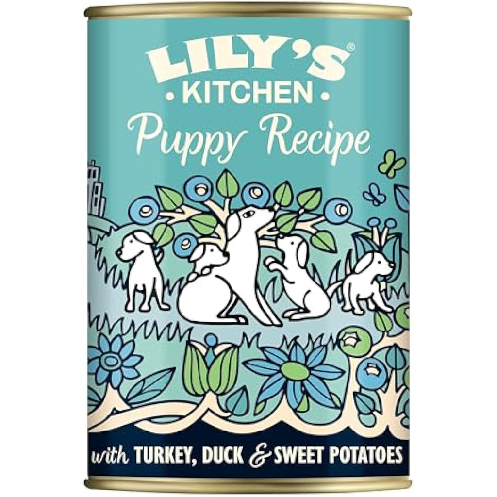 Lily's Kitchen Puppy Wet Dog Food – Grain Free Turkey & Duck (6 x 400g)