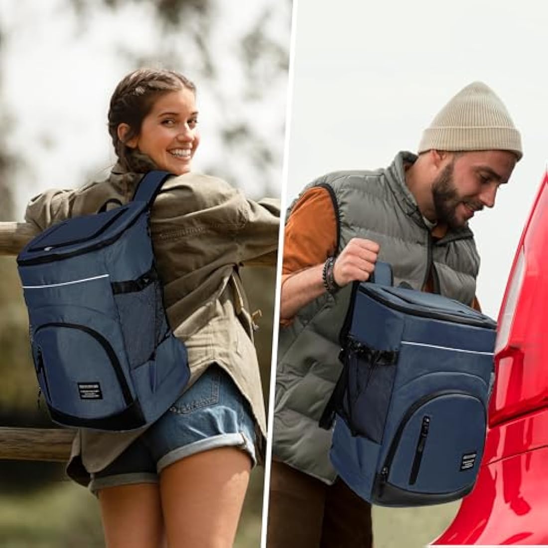 Outplea 30L Insulated Cooler Backpack – 36 Can Leak Proof Soft Bag