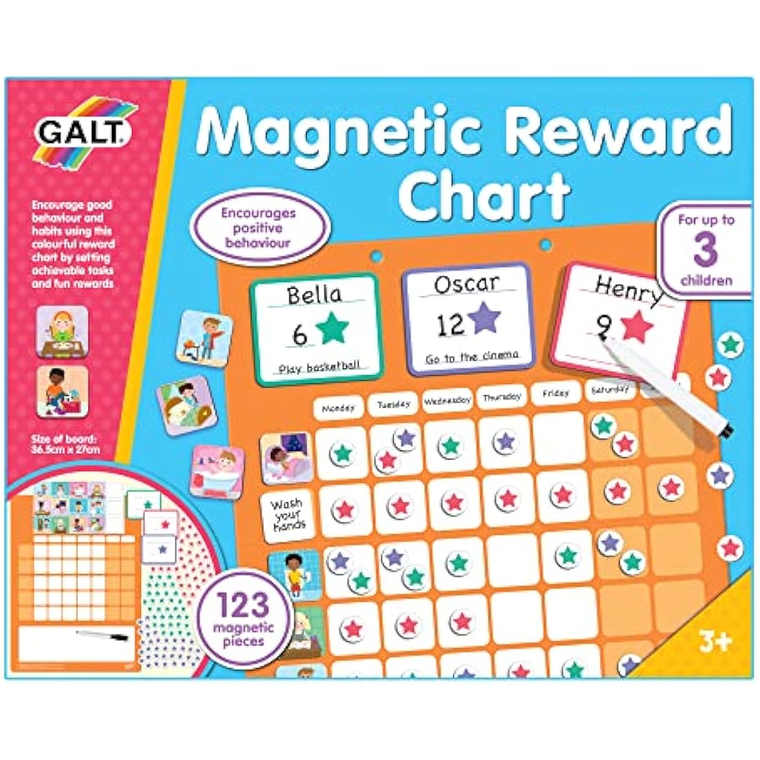 Galt Magnetic Reward Chart – Educational Behavior Tracker for Ages 3+