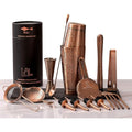 SKY FISH 18-Piece Boston Cocktail Shaker Set | 3D Embossed Antique Copper