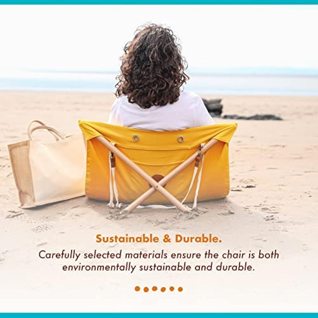 Sunsit Foldable Beach Chair – Lightweight Backpack Lounger