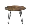 ASPECT Brockton Round Dining Table | Vintage Wood & Hairpin Legs