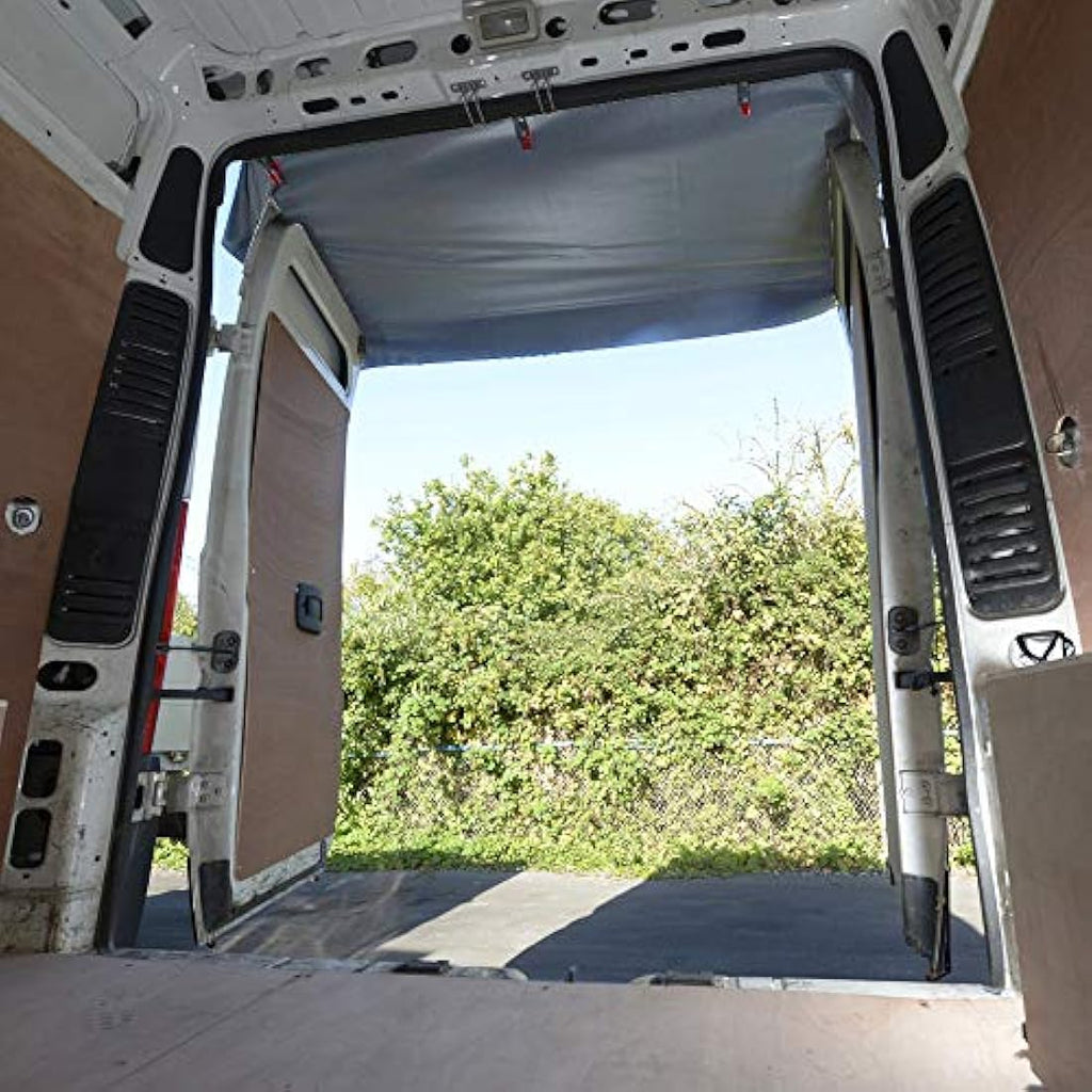 UK Custom Covers Tailored Rear Barn Door Awning Cover - Iveco Daily