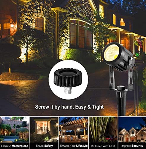 ECOWHO LED Garden Spotlights | 21m IP65 Waterproof Low Voltage Spike Lights