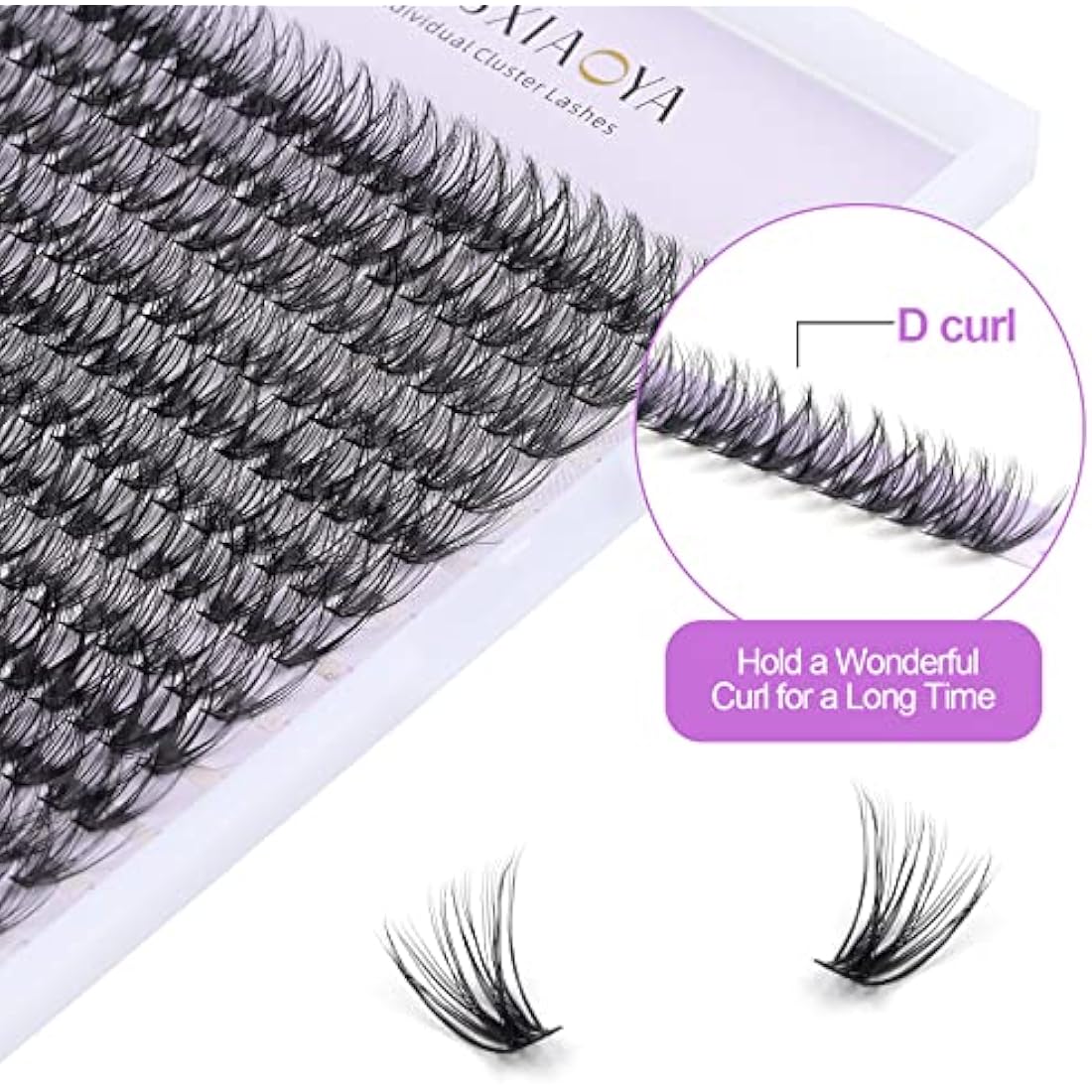 Jolof Store 240pcs 40D Cluster Eyelash Extensions | D Curl 15mm DIY Lashes