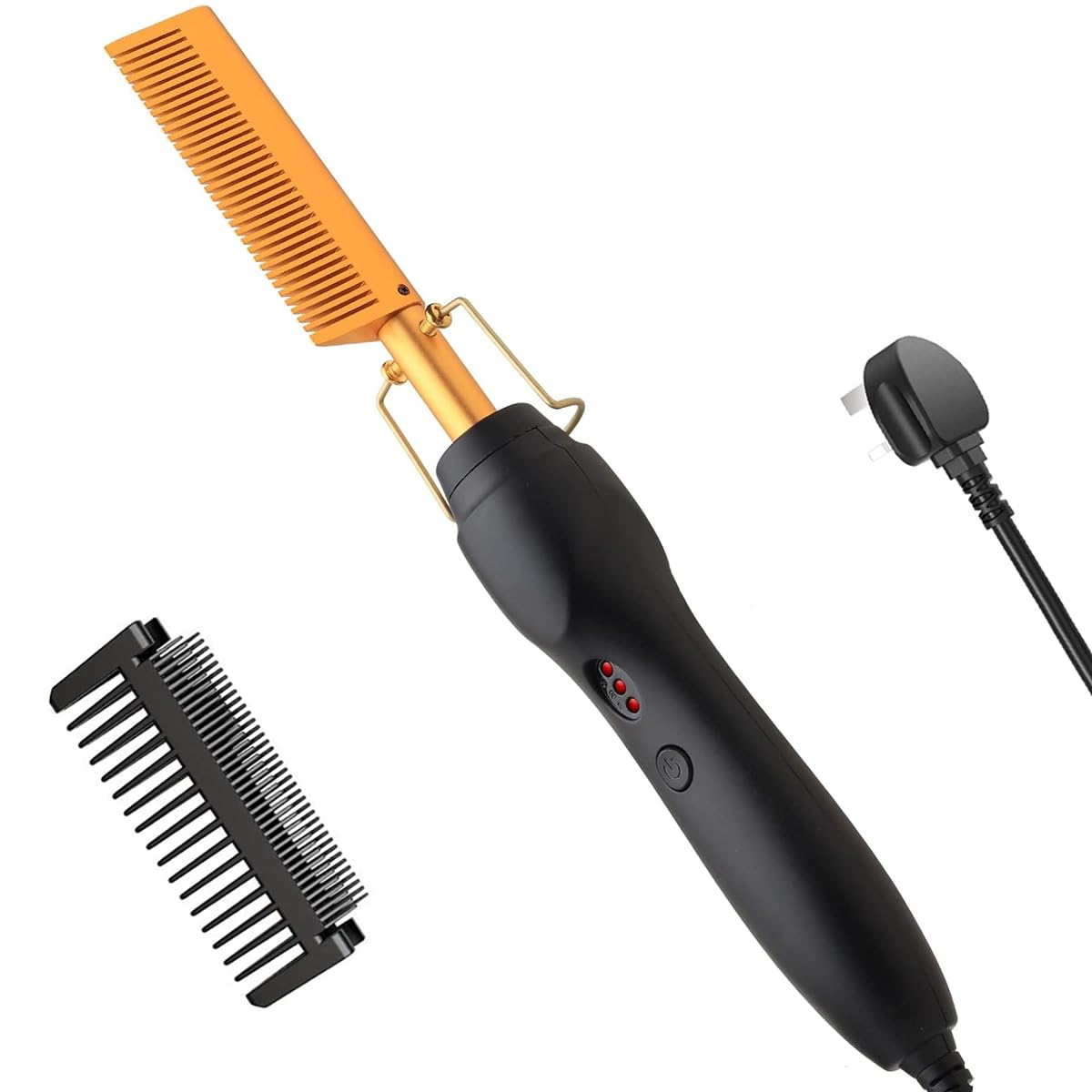 Jolof Store Ceramic Hot Comb | Titanium Electric Beard Straightener